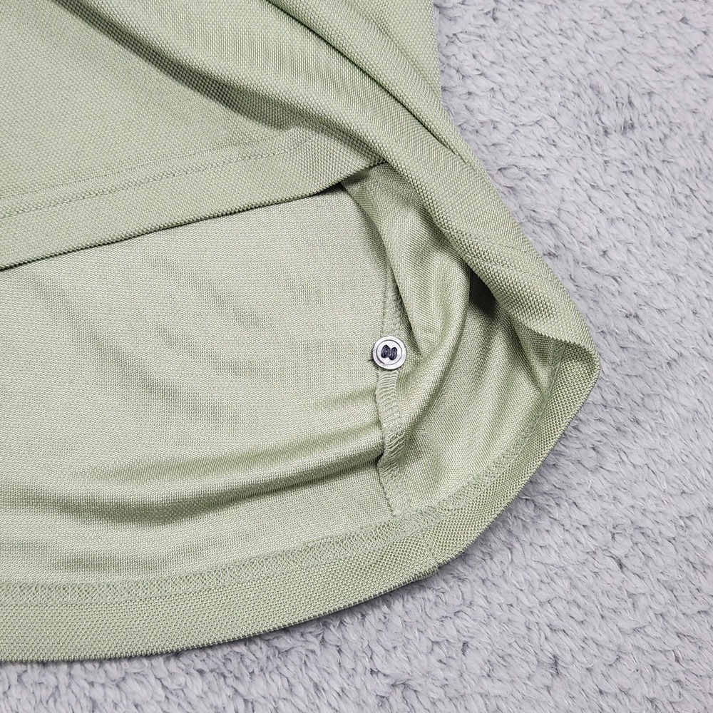 Jos. A. Bank Polo Shirt Mens 2XL XXL Light Green 100% Silk Short Sleeve Golf - Picture 12 of 14
